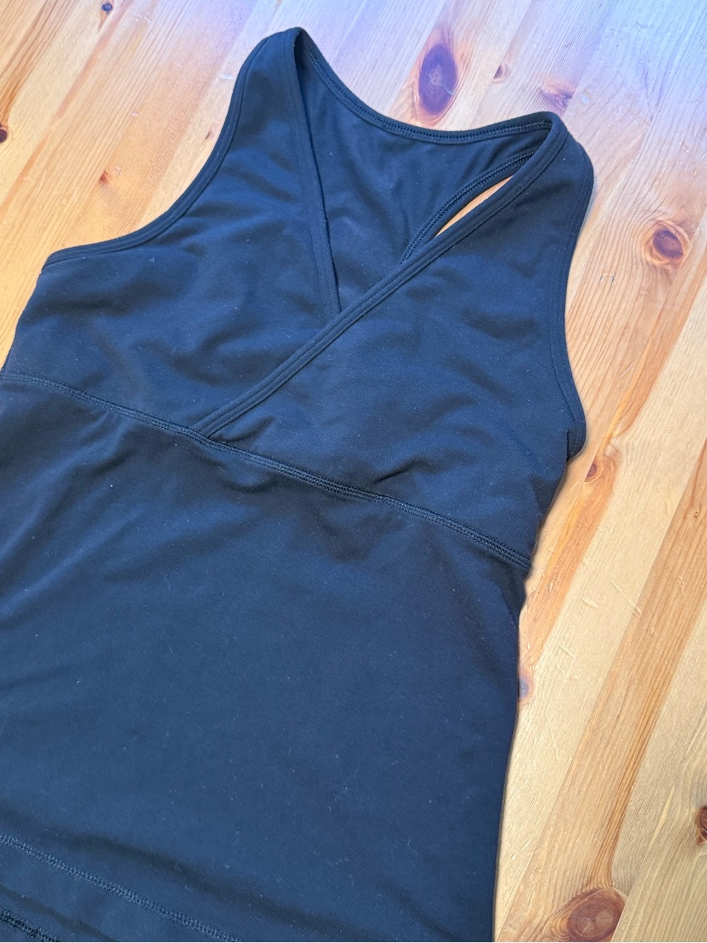 Lululemon- Black Women's Wrap-Front Tank Top